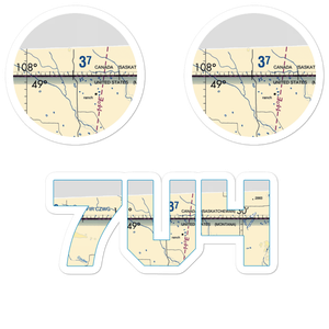 Morgan Airport (7U4) VFR Sectional Sticker Pack