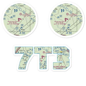 Goliad County Industrial Airpark (7T3) VFR Sectional Sticker Pack