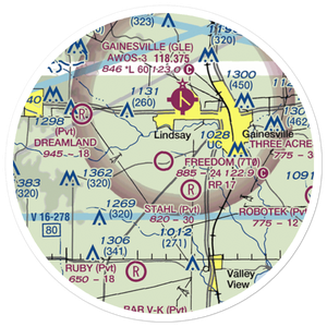 Freedom Field (7T0) VFR Sectional Sticker (20 mile)