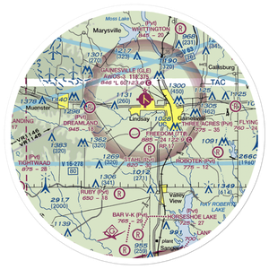 Freedom Field (7T0) VFR Sectional Sticker (30 mile)