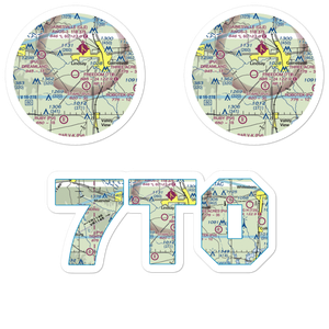 Freedom Field (7T0) VFR Sectional Sticker Pack