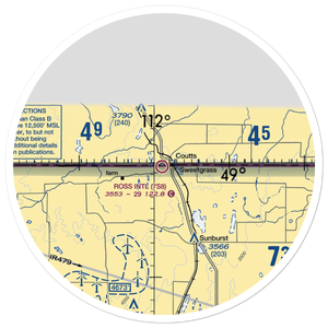 Ross International Airport (7S8) VFR Sectional Sticker (30 mile)