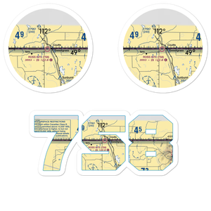 Ross International Airport (7S8) VFR Sectional Sticker Pack