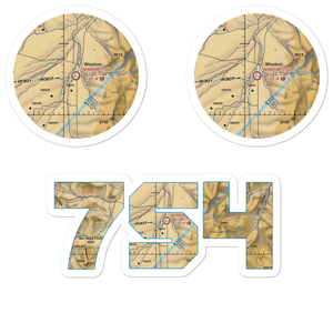 Wisdom Airport (7S4) VFR Sectional Sticker Pack