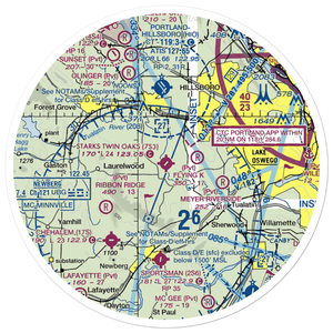 Stark's Twin Oaks Airpark (7S3) VFR Sectional Sticker (30 mile)