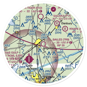 Bailes Airport (7R9) VFR Sectional Sticker (20 mile)