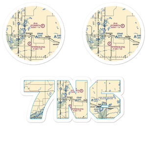 Grenora Centennial Airport (7N6) VFR Sectional Sticker Pack