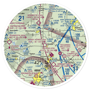 Honey Acres Airport (7N4) VFR Sectional Sticker (30 mile)