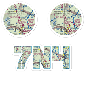 Honey Acres Airport (7N4) VFR Sectional Sticker Pack