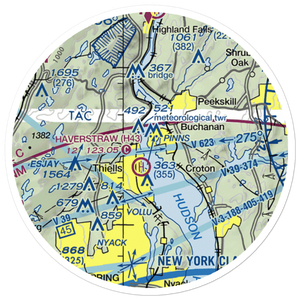 Peekskill Seaplane Base (7N2) VFR Sectional Sticker (20 mile)