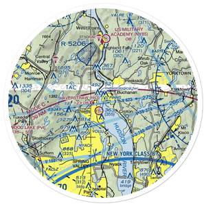 Peekskill Seaplane Base (7N2) VFR Sectional Sticker (30 mile)