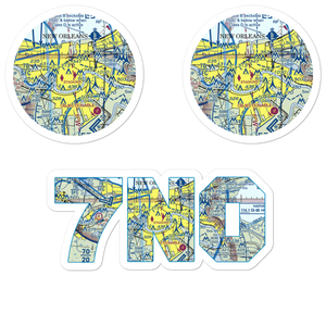 New Orleans Downtown Heliport (7N0) VFR Sectional Sticker Pack