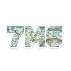 Paris Municipal Airport (7M6) VFR Sectional Sticker