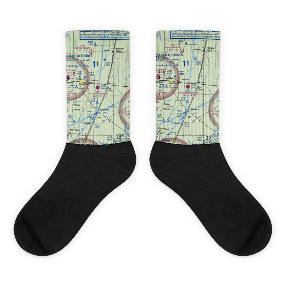 Mc Crory/Morton Airport (7M0) VFR Sectional Socks 