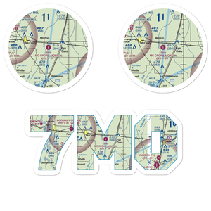 Mc Crory/Morton Airport (7M0) VFR Sectional Sticker Pack