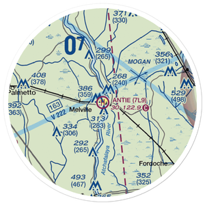 Pete Antie Municipal Heliport (7L9) VFR Sectional Sticker (20 mile)