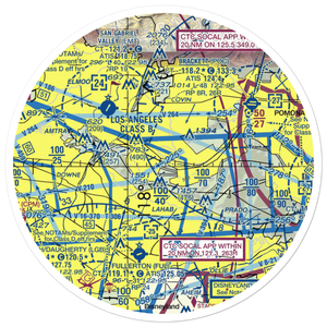 L A County Sheriff's Department Heliport (7L5) VFR Sectional Sticker (30 mile)