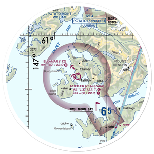 Tatitlek Airport (7KA) VFR Sectional Sticker (30 mile)