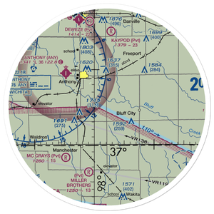 Wilcox Field (7K6) VFR Sectional Sticker (30 mile)