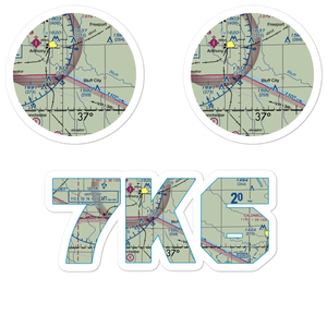 Wilcox Field (7K6) VFR Sectional Sticker Pack