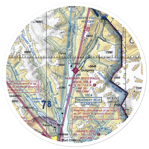 Skagway Seaplane Base (7K2) VFR Sectional Sticker (30 mile)
