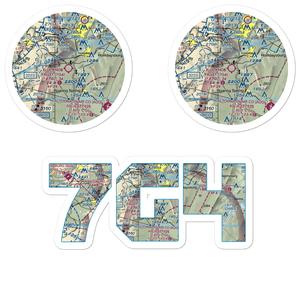 Blue Knob Valley Airport (7G4) VFR Sectional Sticker Pack