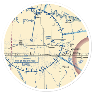 Dupree Municipal Airport (7F2) VFR Sectional Sticker (30 mile)
