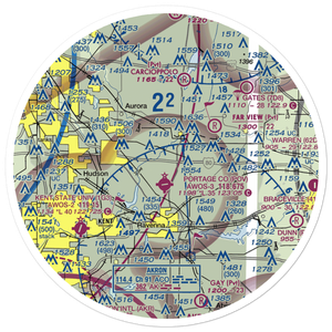 Mills Airport (7E3) VFR Sectional Sticker (30 mile)