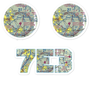 Mills Airport (7E3) VFR Sectional Sticker Pack