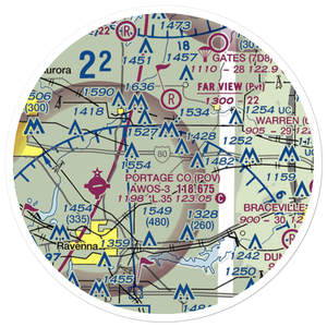 Freedom Air Field (7D6) VFR Sectional Sticker (20 mile)