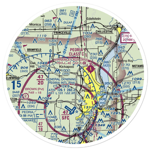 Rainbow Heliport (7B1) VFR Sectional Sticker (30 mile)