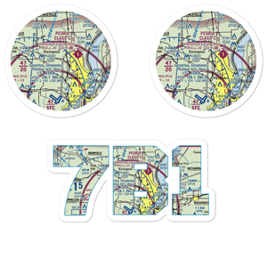 Rainbow Heliport (7B1) VFR Sectional Sticker Pack