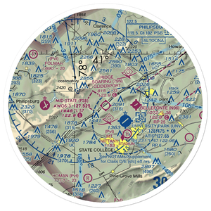 Ridge Soaring Gliderport (79N) VFR Sectional Sticker (30 mile)