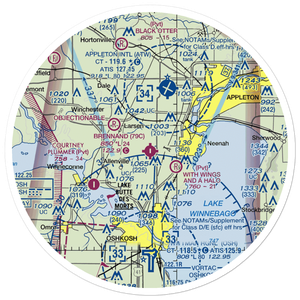 Brennand Airport (79C) VFR Sectional Sticker (30 mile)