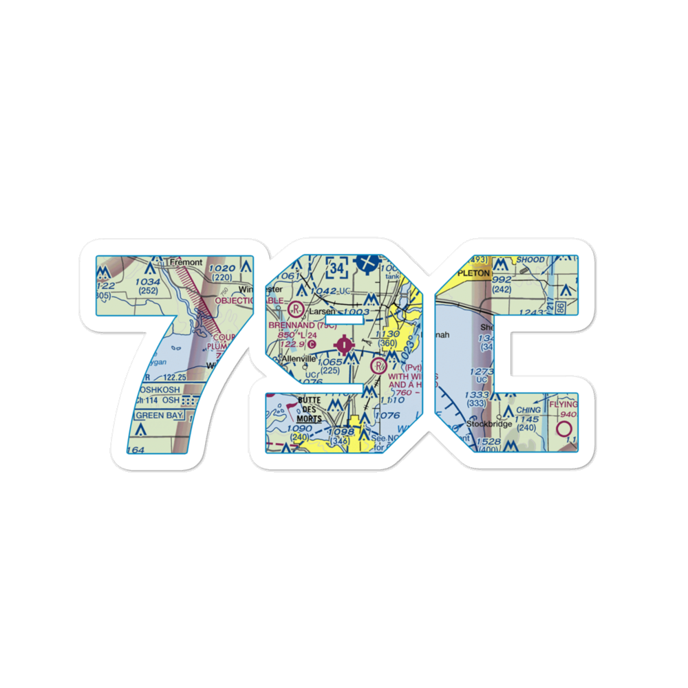 Brennand Airport (79C) VFR Sectional Sticker 