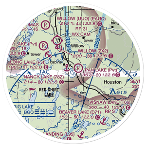 Nancy Lake Seaplane Base (78Z) VFR Sectional Sticker (20 mile)