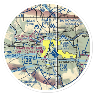 Snake River Seaplane Base (78U) VFR Sectional Sticker (20 mile)