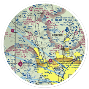 Kittie Hill Airport (77T) VFR Sectional Sticker (30 mile)