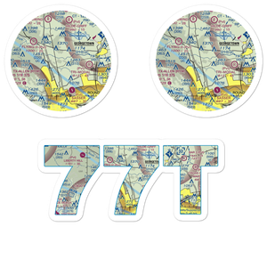 Kittie Hill Airport (77T) VFR Sectional Sticker Pack