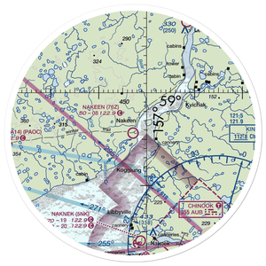 Nakeen Airport (76Z) VFR Sectional Sticker (30 mile)