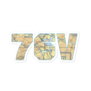 Thomas Memorial Airport (76V) VFR Sectional Sticker