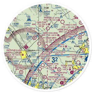Bishop Airport (76T) VFR Sectional Sticker (30 mile)