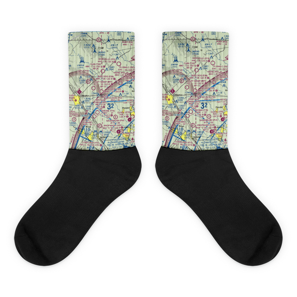 Bishop Airport (76T) VFR Sectional Socks 