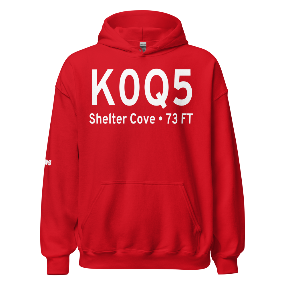 Shelter Cove Airport (K0Q5) ICAO Hoodie Sweatshirt 