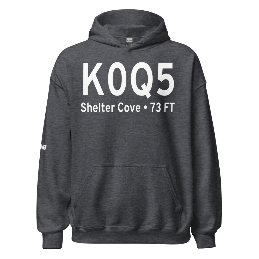 Shelter Cove Airport (K0Q5) ICAO Hoodie Sweatshirt 