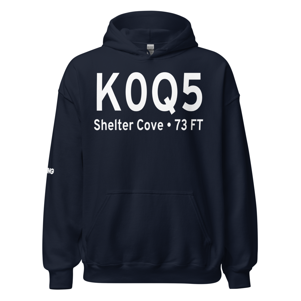 Shelter Cove Airport (K0Q5) ICAO Hoodie Sweatshirt 