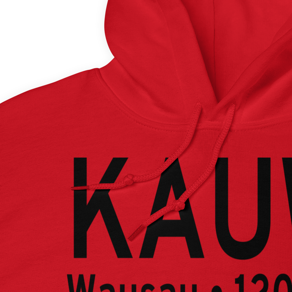 Wausau Downtown Airport (KAUW) ICAO Hoodie Sweatshirt 