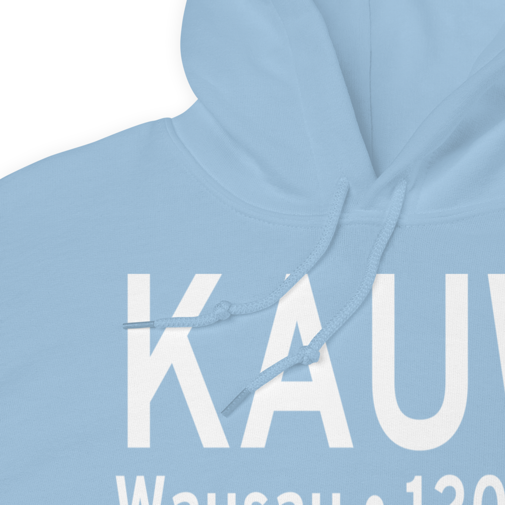 Wausau Downtown Airport (KAUW) ICAO Hoodie Sweatshirt 