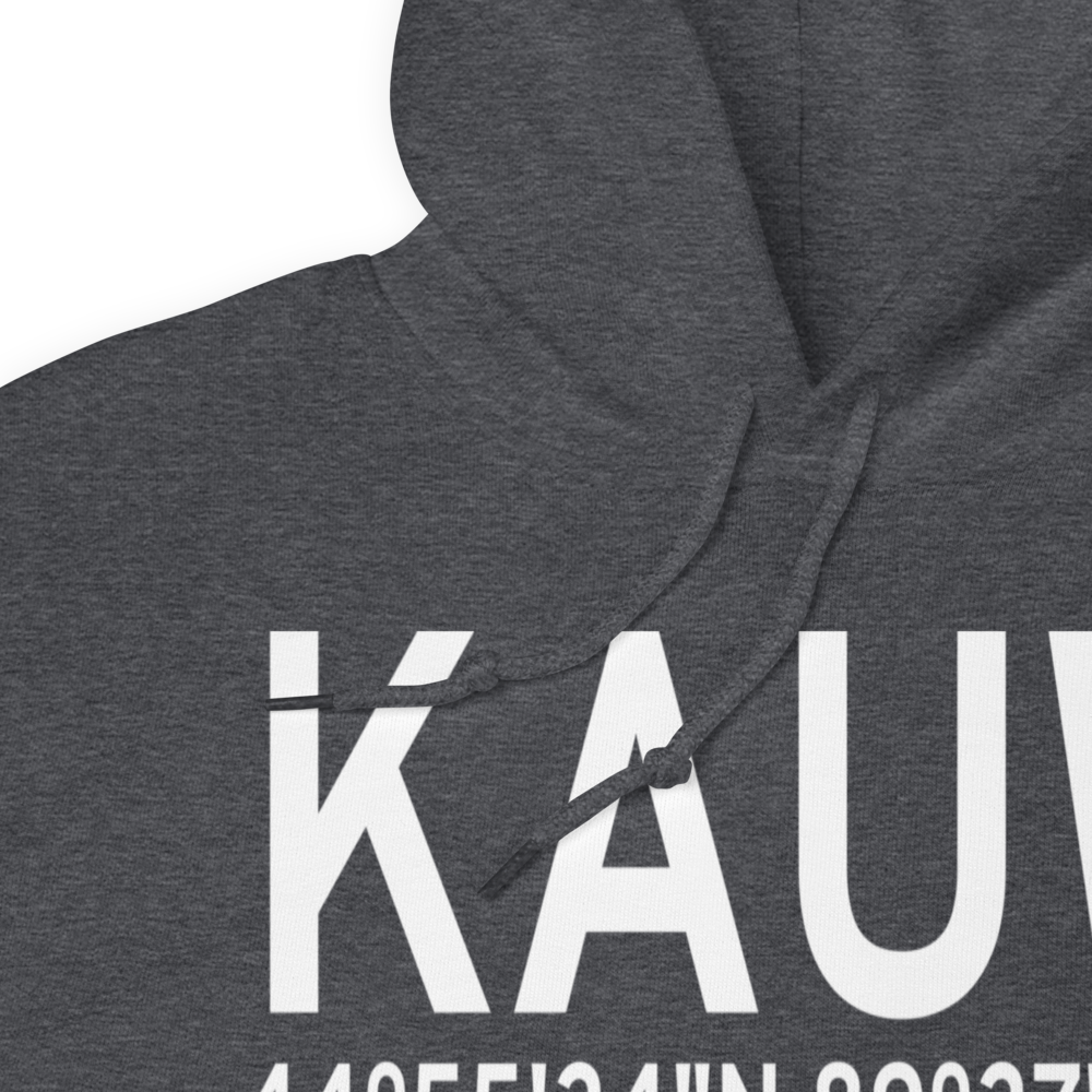 Wausau Downtown Airport (KAUW) ICAO Hoodie Sweatshirt 