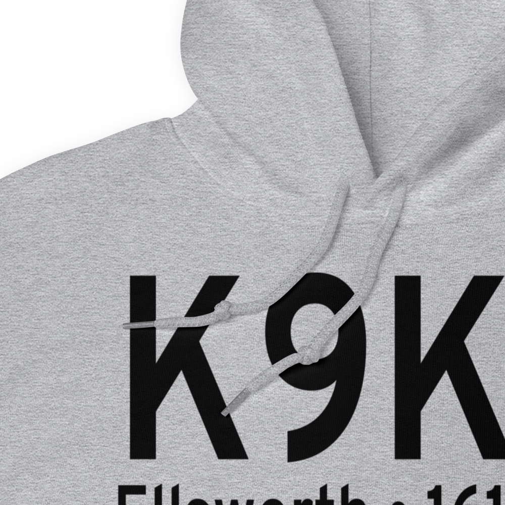 Ellsworth Municipal Airport (K9K7) ICAO Hoodie Sweatshirt 